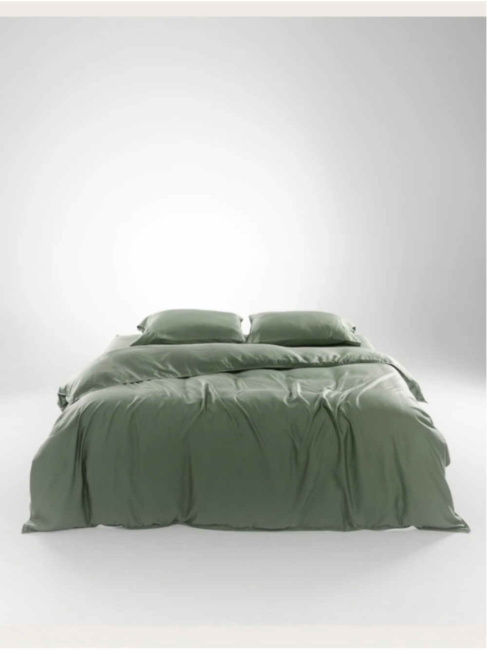 OLIVE & CRATE EUCALYPTUS - CALI KING DUVET COVER SET MOSS